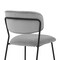 Armen Living Carlo Gray Velvet and Metal Dining Room Chairs, PK2 LCCOSIBLGR - alternate 7